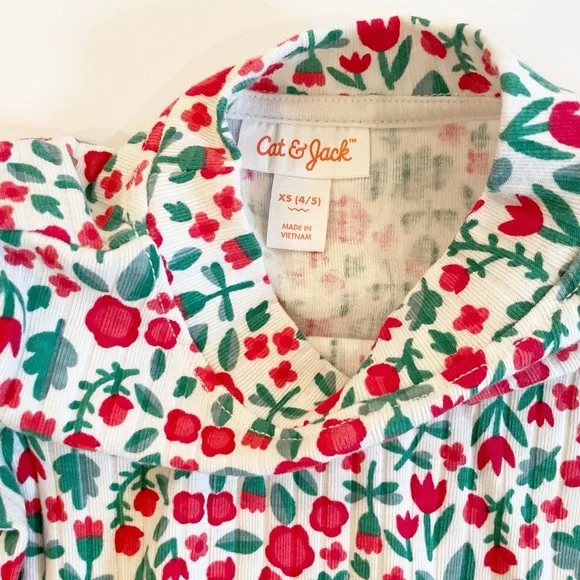 Cat & Jack 4-5T Ribbed Long Sleeve Top - Picture 3 of 5